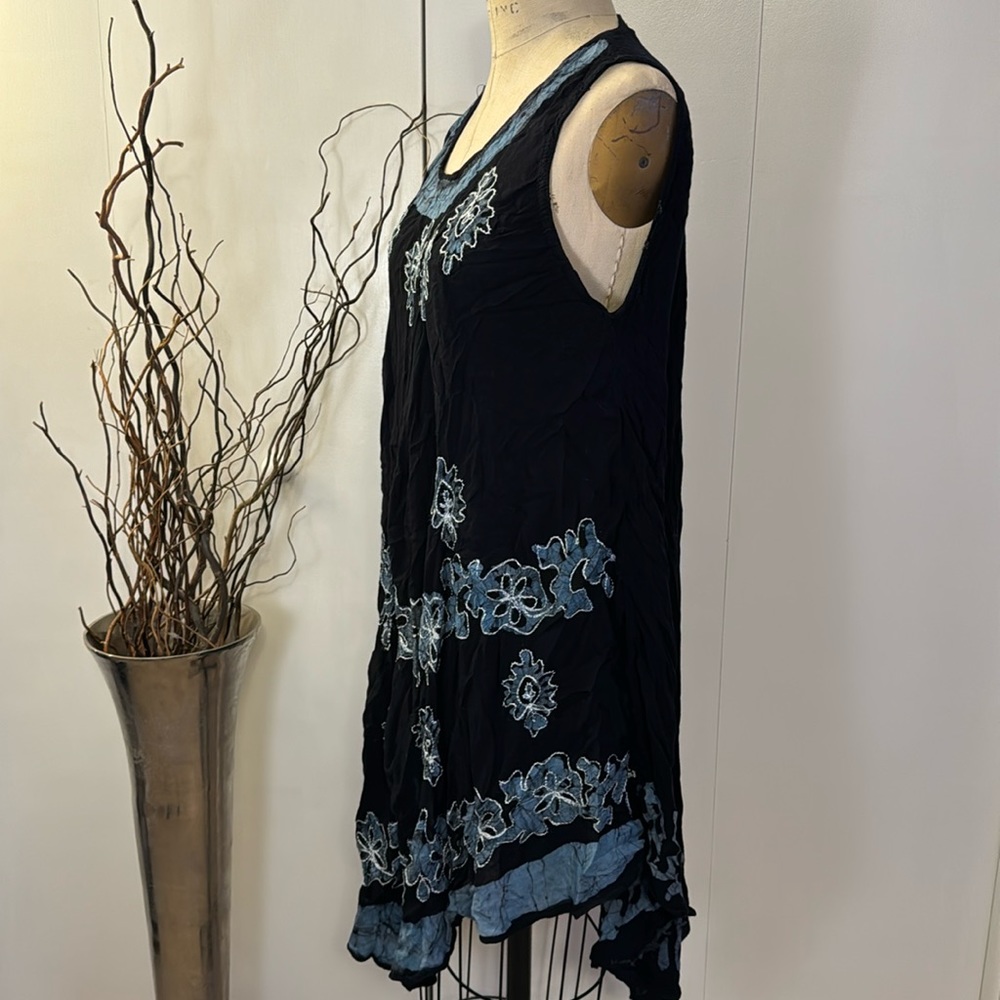 Swim cover up embroidered tunic / dress - Picture 4 of 7